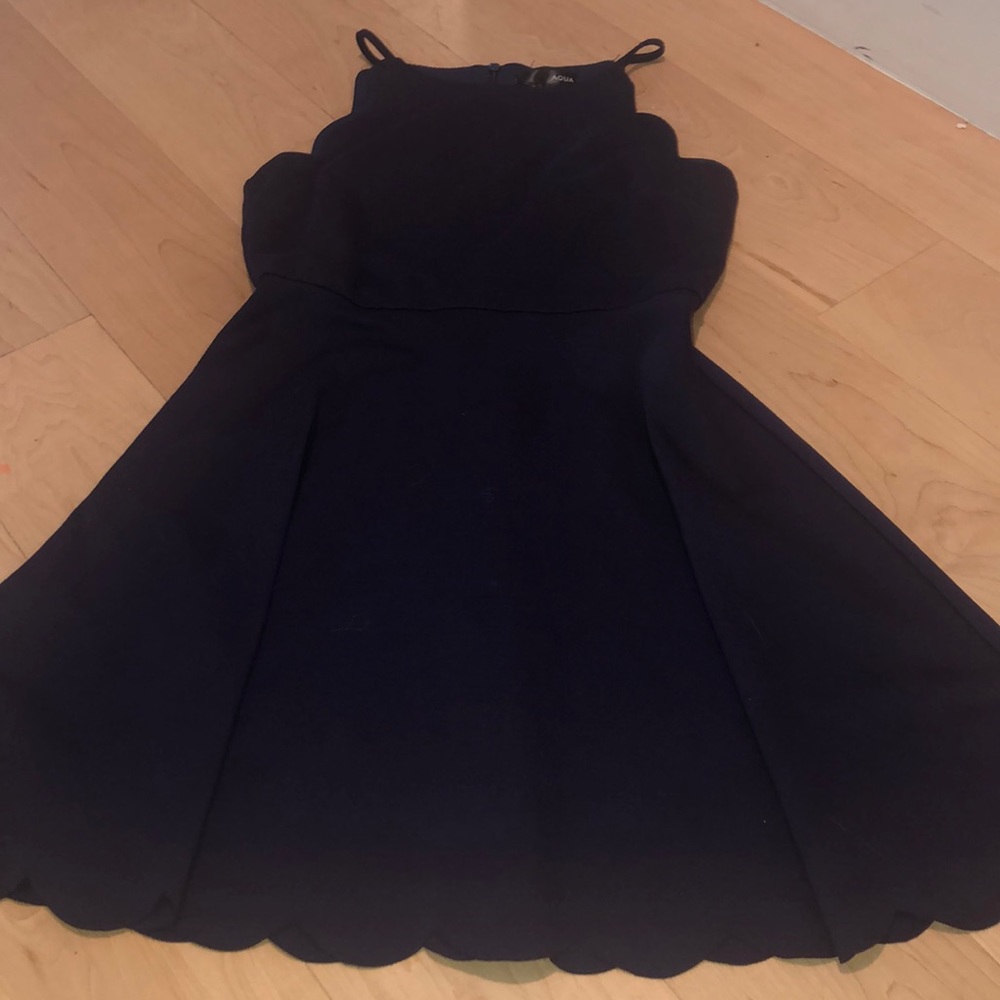 AQUA navy blue dress